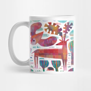 Owl, Deer and Hedgehog Mug